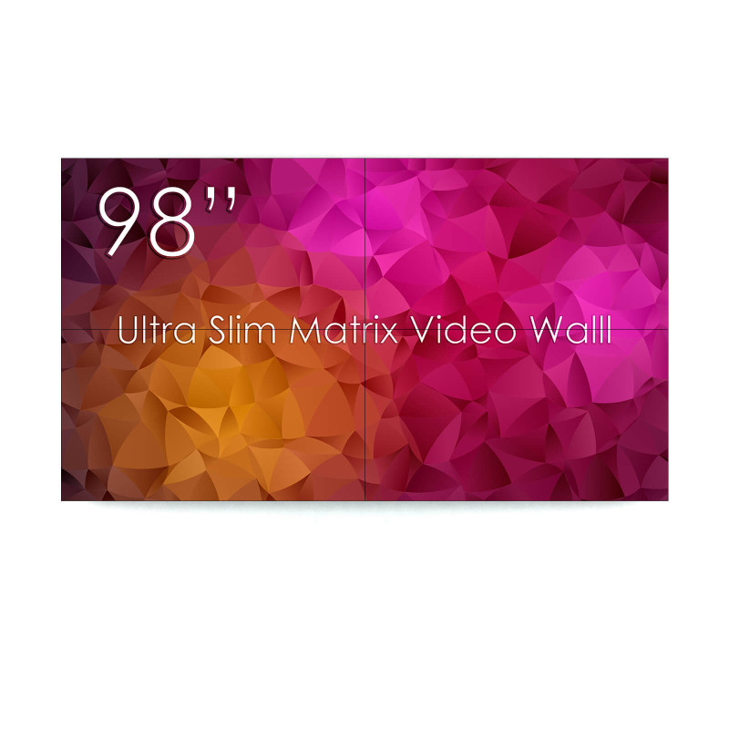 Solutie Videowall 2X2 prindere pe perete cu Display 49" SWEDX Ultra Matrix